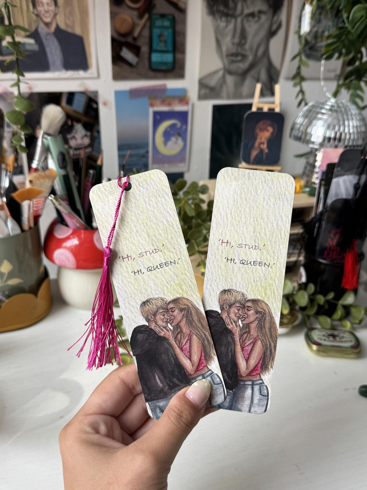 Joey and Aoife Double Sided Bookmark | Boys of Tommen Inspired Art | Bookish Gift