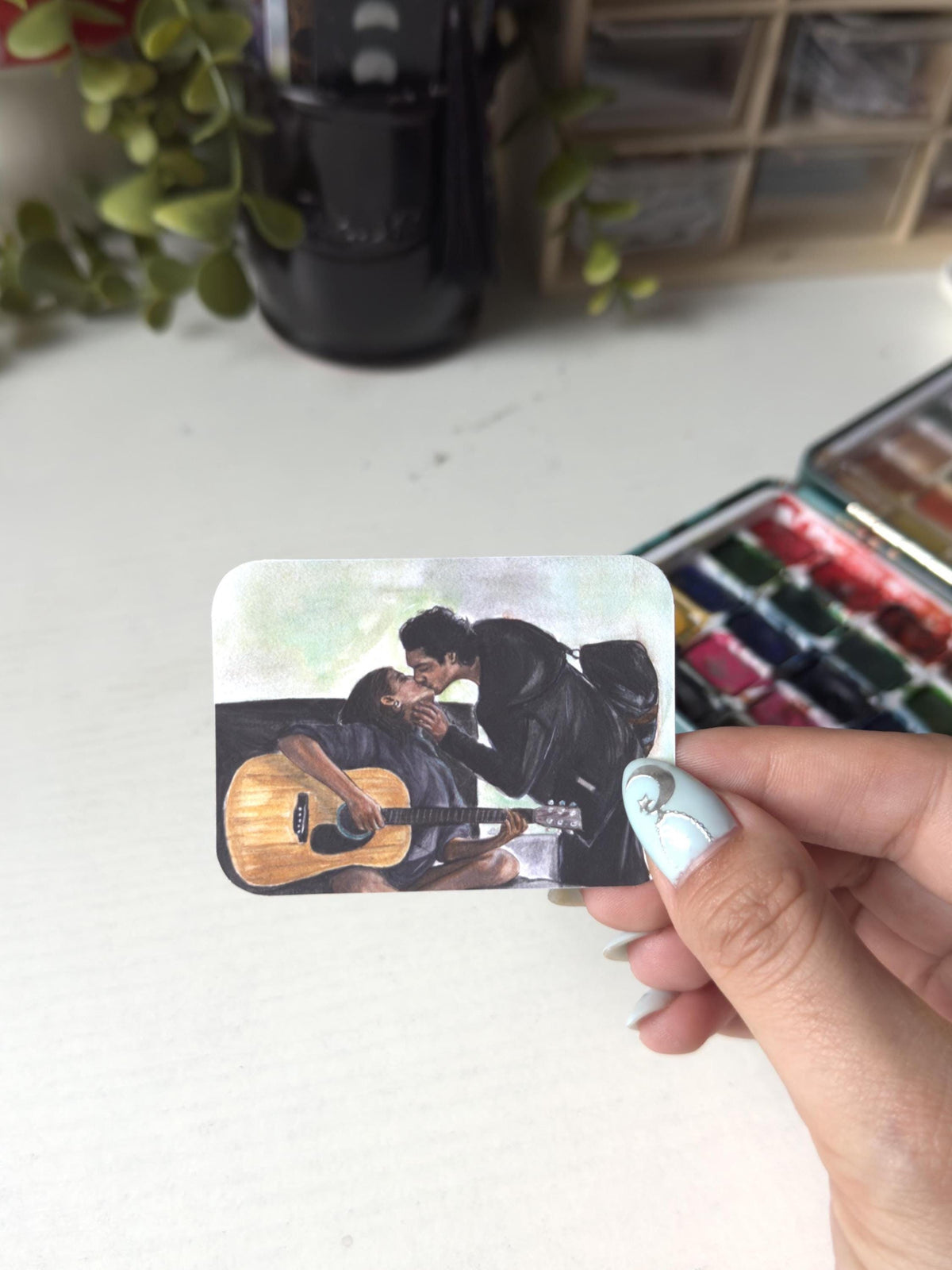 College Romance Inspired Sticker | Hannah & Garrett Fan Art | Waterproof Vinyl Sticker
