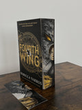 Fourth Wing Hand-Painted Edges Paperback: Violet and Dragons