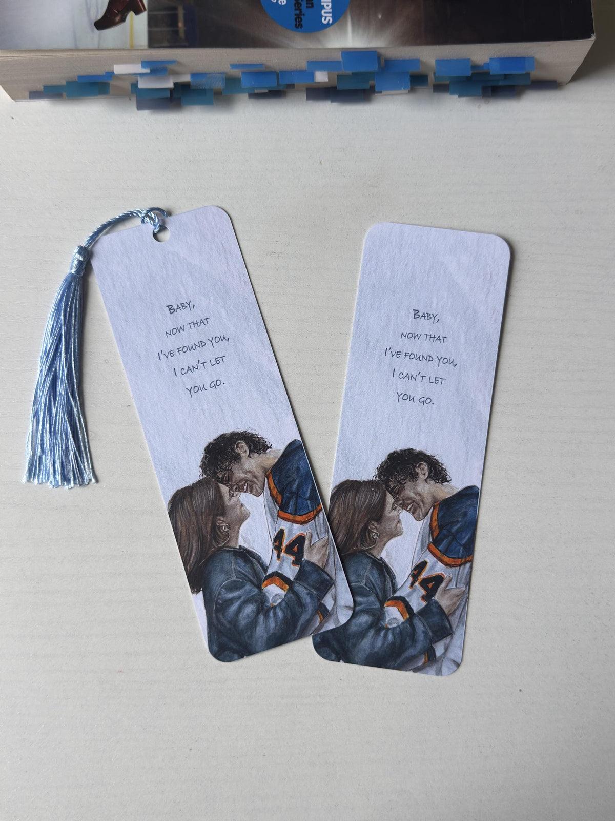 Hannah and Garrett Double Sided Bookmark | Off Campus Inspired Art | Bookish Gift