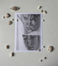 5x7 Conrad and Belly Fan Art Print | The Summer I Turned Pretty | Pencil Drawing Print