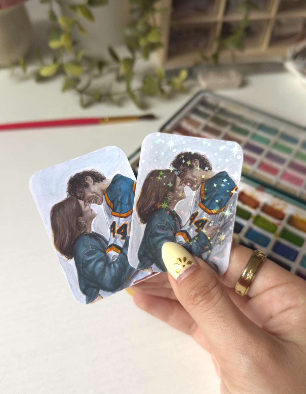 College Romance Inspired Sticker | Hannah & Garrett Fan Art | Waterproof Vinyl Sticker