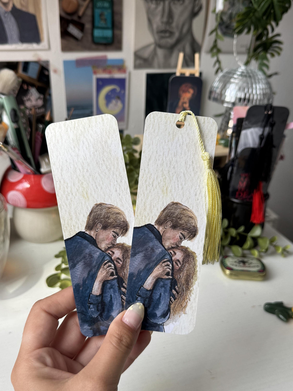 Claire and Gibsie Double Sided Bookmark | Boys of Tommen Inspired Art | Bookish Gift