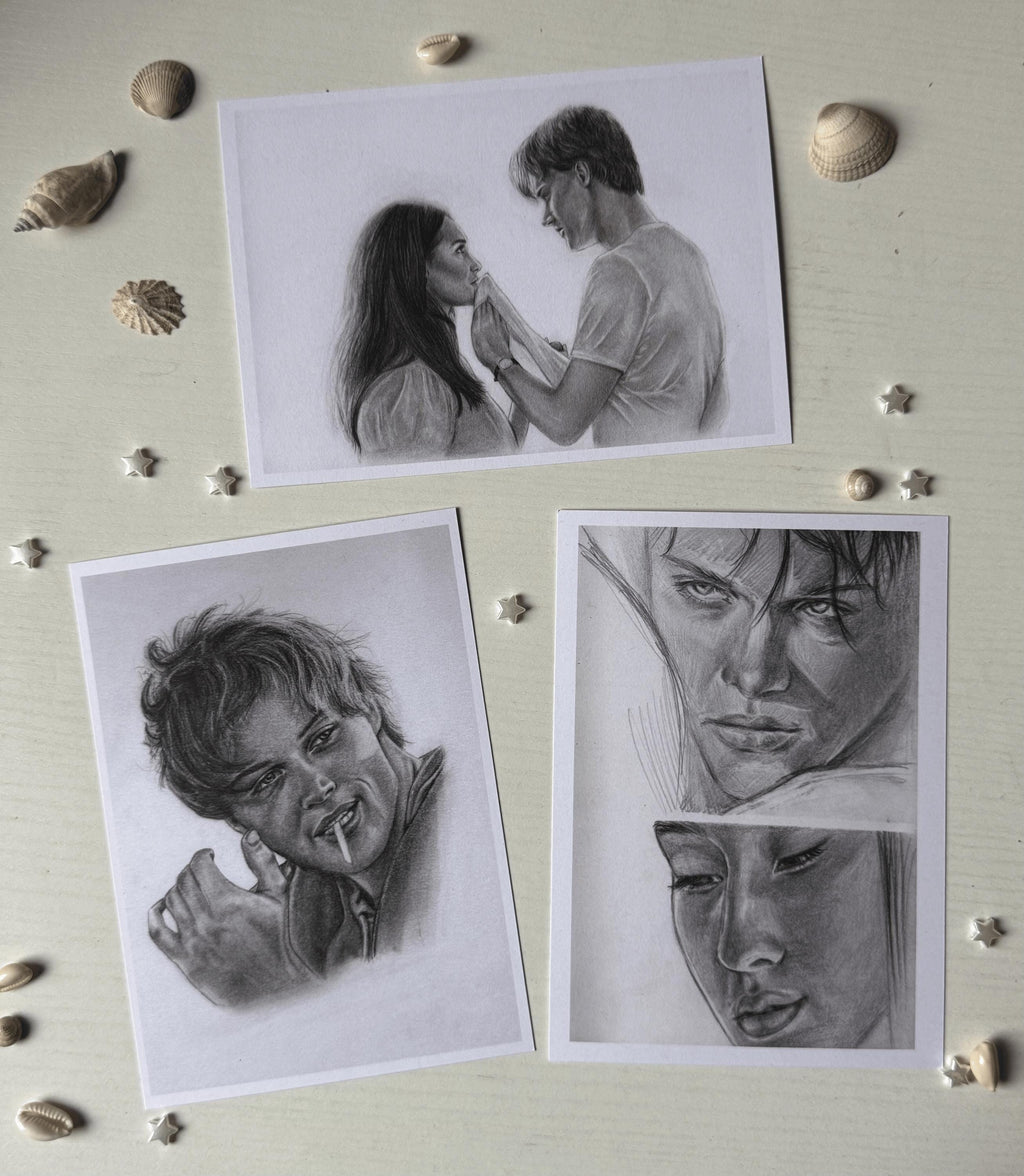 The Summer I Turned Pretty Fan Art: Bonrad Pencil Prints (5x7)