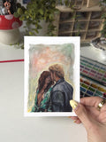Allie and Dean Art Print | Off Campus Inspired Art