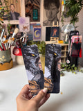 Double-Sided Watercolor Bookmark - Violet Sorrengail & Dragons - Fourth Wing Inspired