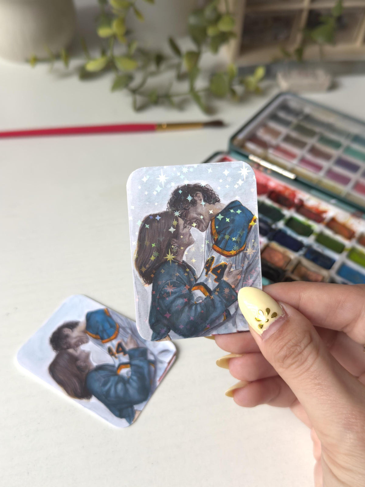 College Romance Inspired Sticker | Hannah & Garrett Fan Art | Waterproof Vinyl Sticker