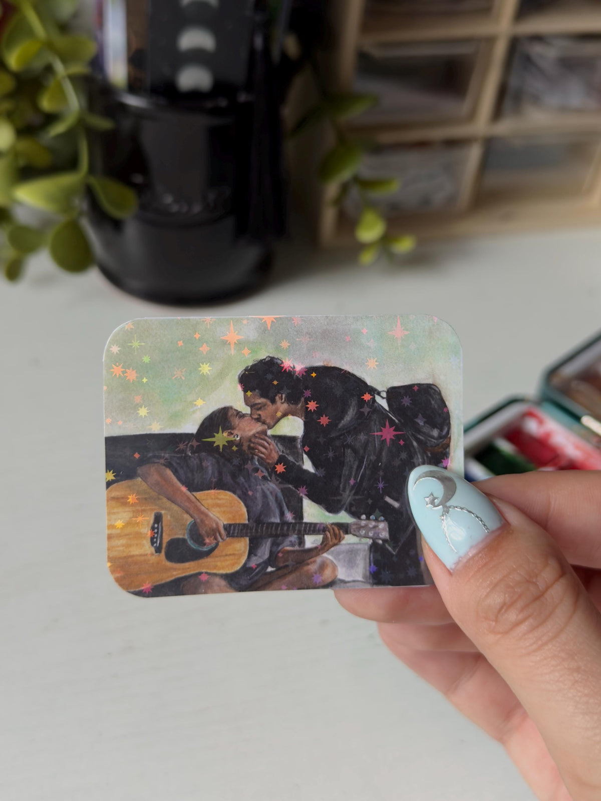 College Romance Inspired Sticker | Hannah & Garrett Fan Art | Waterproof Vinyl Sticker