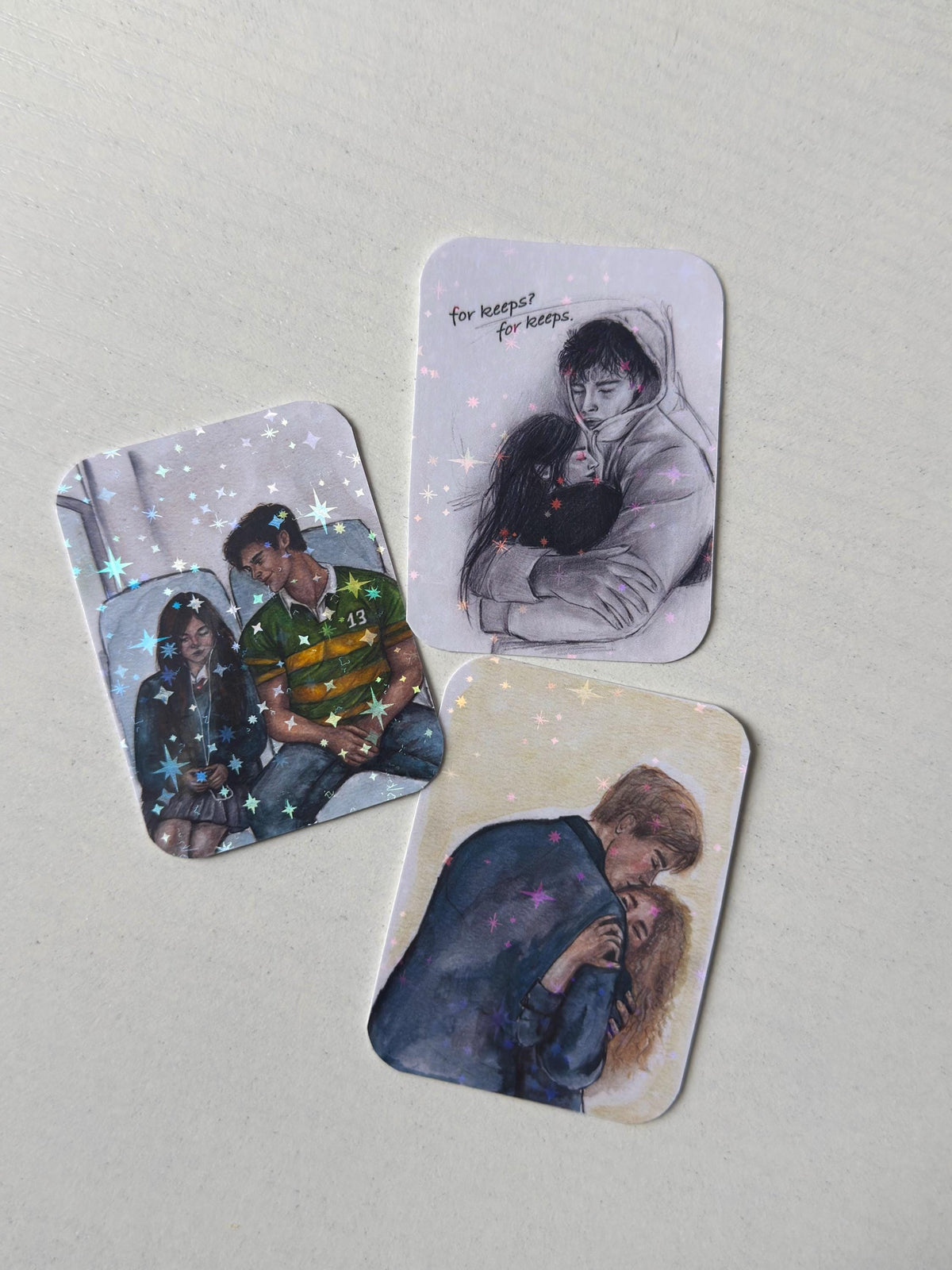 Boys of Tommen Vinyl Stickers - Romance Book Characters, Kindle Accessory (Set of 3)