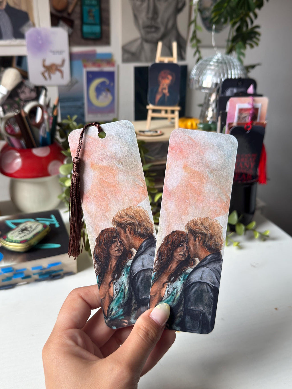Allie and Dean Double Sided Bookmark | Off Campus Inspired Art | Bookish Gift