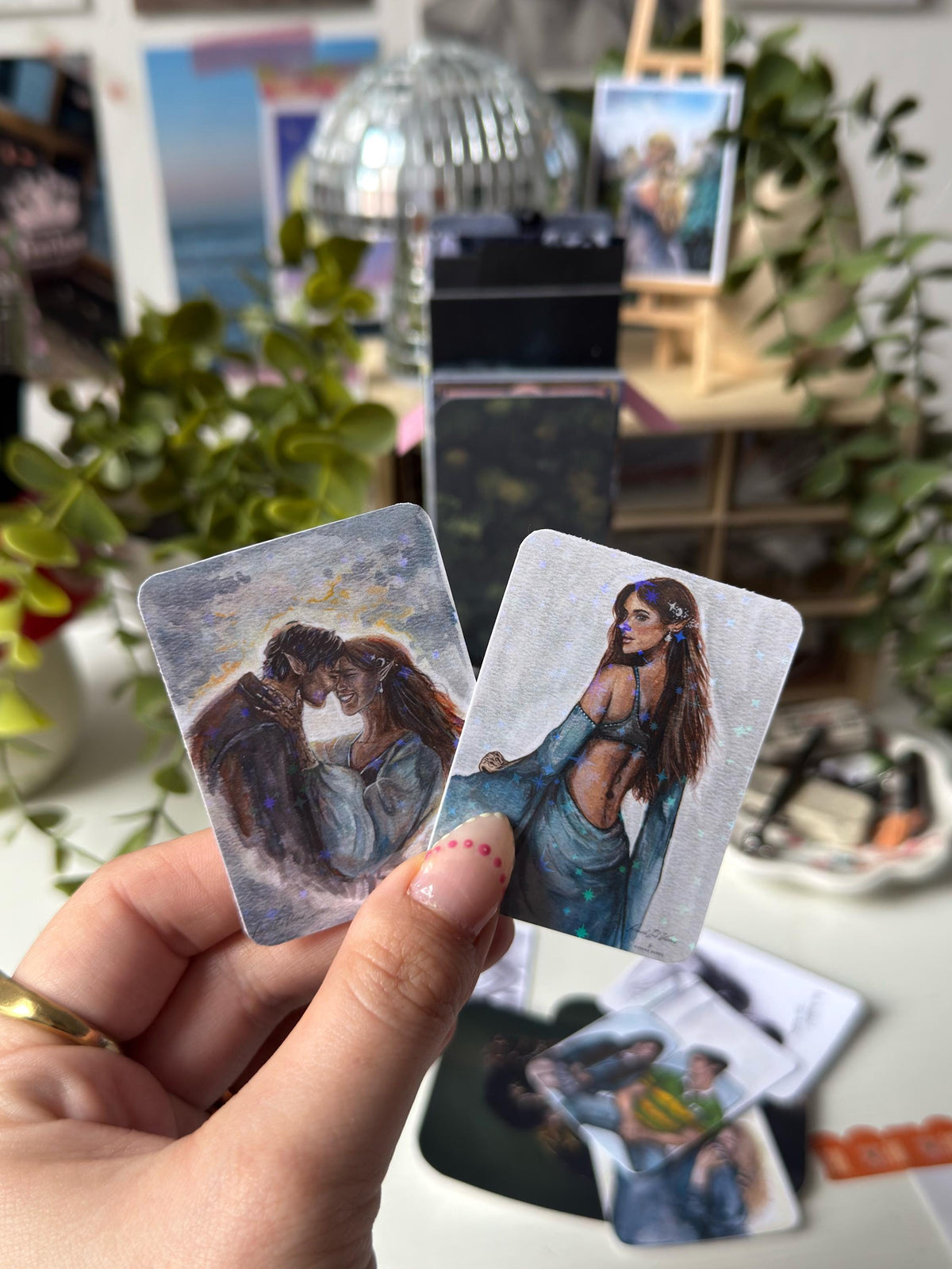 Fantasy Inspired Vinyl Stickers - Set of 4 | Romance Book Sticker | Kindle, Laptop & Journal Accessory